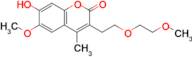 7-Hydroxy-6-methoxy-3-(2-(2-methoxyethoxy)ethyl)-4-methyl-2H-chromen-2-one