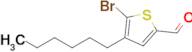 5-Bromo-4-hexylthiophene-2-carbaldehyde