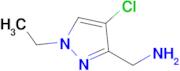 (4-chloro-1-ethyl-1H-pyrazol-3-yl)methanamine