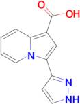 3-(1H-Pyrazol-3-yl)indolizine-1-carboxylic acid