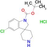 tert-Butyl 5-chlorospiro[2H-indole-3,4'-piperidine]-1-carboxylate;hydrochloride