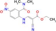 (E)-Ethyl 2-cyano-3-((2-(dimethylcarbamoyl)-4-nitrophenyl)amino)acrylate