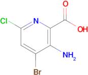 3-Amino-4-bromo-6-chloropicolinic acid