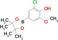 2-Chloro-6-methoxy-4-(4,4,5,5-tetramethyl-1,3,2-dioxaborolan-2-yl)phenol