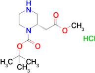 tert-Butyl (S)-2-(2-methoxy-2-oxoethyl)piperazine-1-carboxylate hydrochloride