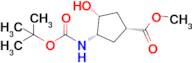 Methyl (1R,3S,4R)-3-{[(tert-butoxy)carbonyl]amino}-4-hydroxycyclopentane-1-carboxylate