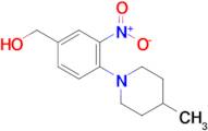 (4-(4-Methylpiperidin-1-yl)-3-nitrophenyl)methanol