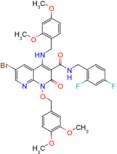 6-Bromo-N-(2,4-difluorobenzyl)-4-((2,4-dimethoxybenzyl)amino)-1-((3,4-dimethoxybenzyl)oxy)-2-oxo-1…