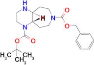 7-Benzyl 1-(tert-butyl) (4aS,9aS)-octahydro-1H-pyrazino[2,3-d]azepine-1,7(2H)-dicarboxylate