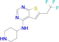 N-Piperidin-4-yl-6-(2,2,2-trifluoroethyl)thieno[2,3-d]pyrimidin-4-amine