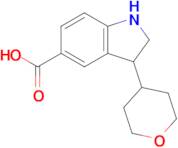 3-(Tetrahydro-2H-pyran-4-yl)indoline-5-carboxylic acid