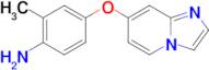 4-(imidazo[1,2-a]pyridin-7-yloxy)-2-methylaniline