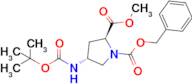 1-Benzyl 2-methyl (2S,4R)-4-((tert-butoxycarbonyl)amino)pyrrolidine-1,2-dicarboxylate