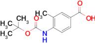 4-((tert-Butoxycarbonyl)amino)-3-methylbenzoic acid