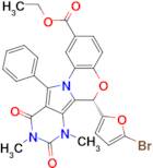 (S)-Ethyl 6-(5-bromofuran-2-yl)-7,9-dimethyl-8,10-dioxo-11-phenyl-7,8,9,10-tetrahydro-6H-benzo[b...