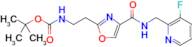 tert-Butyl (2-(4-(((3-fluoropyridin-2-yl)methyl)carbamoyl)oxazol-2-yl)ethyl)carbamate