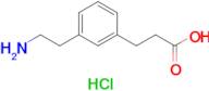 3-(3-(2-Aminoethyl)phenyl)propanoic acid hydrochloride