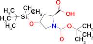 (2S,4R)-1-(tert-Butoxycarbonyl)-4-((tert-butyldimethylsilyl)oxy)pyrrolidine-2-carboxylic acid