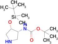 tert-Butyl N-[(3R,4S)-4-[(tert-Butyldimethylsilyl)oxy]pyrrolidin-3-yl]carbamate