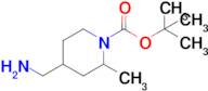 tert-Butyl 4-(aminomethyl)-2-methylpiperidine-1-carboxylate