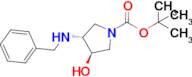 tert-Butyl (3R,4R)-3-(benzylamino)-4-hydroxypyrrolidine-1-carboxylate