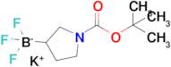 Potassium {1-[(tert-butoxy)carbonyl]pyrrolidin-3-yl}trifluoroboranuide