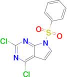 7-(Benzenesulfonyl)-2,4-dichloro-7H-pyrrolo[2,3-d]pyrimidine