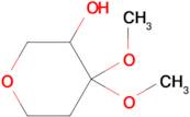 4,4-Dimethoxytetrahydro-2H-pyran-3-ol