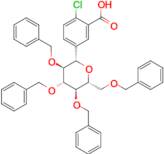 2-Chloro-5-[(2S,3S,4R,5R,6R)-3,4,5-tris(benzyloxy)-6-[(benzyloxy)methyl]oxan-2-yl]benzoic acid