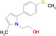 2-{2-Methyl-5-[4-(methylsulfanyl)phenyl]-1H-pyrrol-1-yl}ethan-1-ol