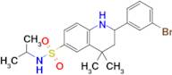 2-(3-Bromophenyl)-N-isopropyl-4,4-dimethyl-1,2,3,4-tetrahydroquinoline-6-sulfonamide