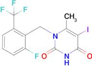 1-(2-Fluoro-6-(trifluoromethyl)benzyl)-5-iodo-6-methylpyrimidine-2,4(1H,3H)-dione