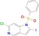 1-(Benzenesulfonyl)-6-chloro-2-iodo-1H-pyrrolo[3,2-c]pyridine