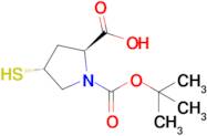 (2S,4R)-1-[(tert-Butoxy)carbonyl]-4-sulfanylpyrrolidine-2-carboxylic acid