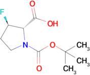 (2S,3R)-1-[(tert-Butoxy)carbonyl]-3-fluoropyrrolidine-2-carboxylic acid