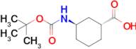 (1R,3R)-3-{[(tert-Butoxy)carbonyl]amino}cyclohexane-1-carboxylic acid