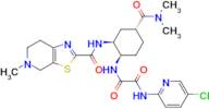 N1-(5-Chloropyridin-2-yl)-N2-((1R,2S,4R)-4-(dimethylcarbamoyl)-2-(5-methyl-4,5,6,7-tetrahydrothiaz…