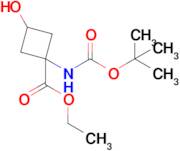 Ethyl 1-{[(tert-butoxy)carbonyl]amino}-3-hydroxycyclobutane-1-carboxylate