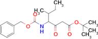 tert-Butyl 4-(((benzyloxy)carbonyl)amino)-5-methyl-3-oxoheptanoate