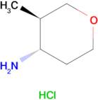 (3R,4S)-3-Methyltetrahydro-2H-pyran-4-amine hydrochloride