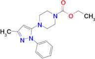 Ethyl 4-(3-methyl-1-phenyl-1H-pyrazol-5-yl)piperazine-1-carboxylate