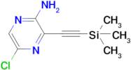 5-Chloro-3-(2-trimethylsilylethynyl)pyrazin-2-amine