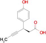 (R)-3-(4-Hydroxyphenyl)hex-4-ynoic acid