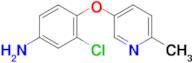 3-Chloro-4-((6-methylpyridin-3-yl)oxy)aniline