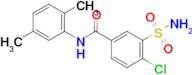 4-Chloro-N-(2,5-dimethylphenyl)-3-sulfamoylbenzamide