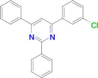 4-(3-CHLOROPHENYL)-2,6-DIPHENYLPYRIMIDINE