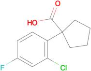 1-(2-Chloro-4-fluorophenyl)cyclopentanecarboxylic acid