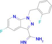 5-Fluoro-1-(2-fluorobenzyl)-1H-pyrazolo[3,4-b]pyridine-3-carboximidamide