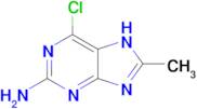 6-chloro-8-methyl-7H-purin-2-amine