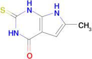 6-Methyl-2-thioxo-2,3-dihydro-1H-pyrrolo[2,3-d]pyrimidin-4(7H)-one